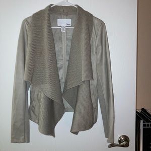 Cream leather jacket